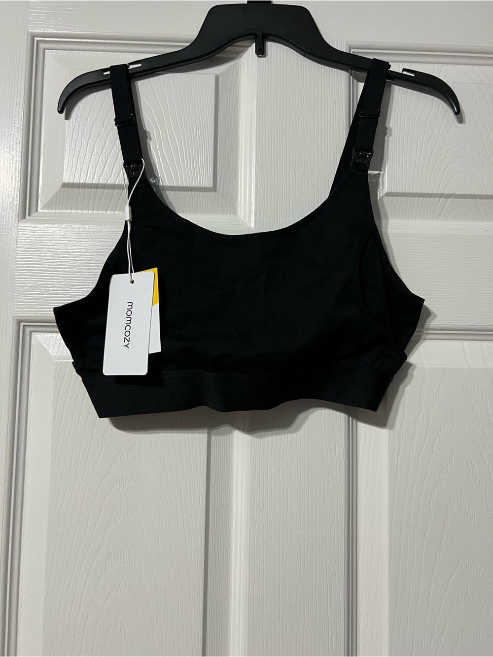 momcozy Black Nursing Sleep & Lounge Bra